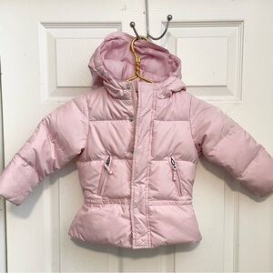 Ralph Lauren girls pink hooded puffer jacket Sz 2t